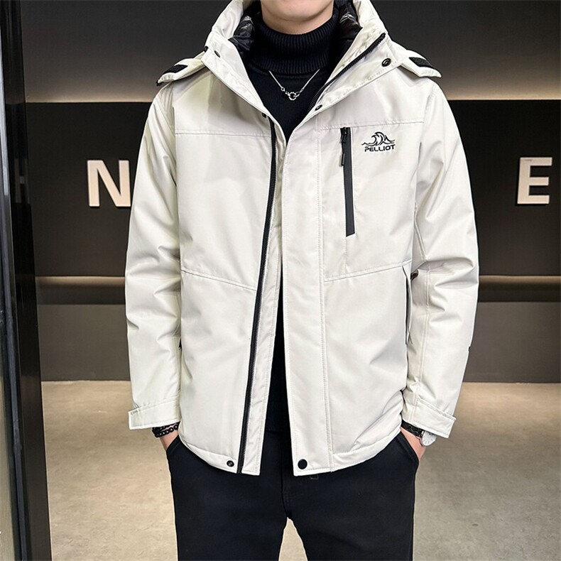 三合一冲锋衣羽绒服男士冬季外套简约百搭B240-YR6695-P235,男装羽绒服,电商B240