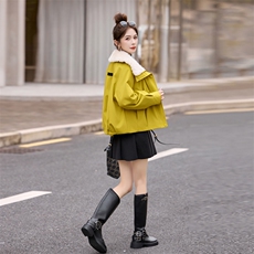 2025年流行时尚简约大气派克服冬季，女装棉衣/棉服，涵亦佰惠
