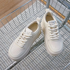 真皮星星板鞋女2024秋冬新款厚底百搭小白鞋潮流休闲鞋女舒适单鞋，女鞋休闲鞋，电商A223