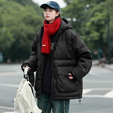 冬上新加棉纯色棉服潮中性风连帽棉衣外套男女8333-P115控价158，男装棉衣，电商A441-1