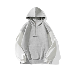 Y501-P52港风拼接连帽卫衣男落肩打底衫潮流百搭上衣外，男装T恤，星座1204