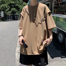 C341-P262024新款设计感小众t恤短袖男夏季潮牌百搭宽松上衣现货，男装T恤，星座512-6