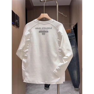 1506-1/WF-T221/P502025秋季新款男士圆领卫衣,男士穿着搭配公众号图片