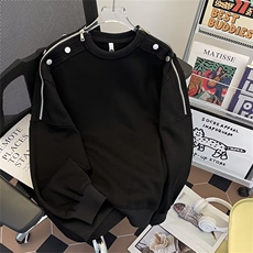 炸街高级感卫衣男春秋潮牌痞帅外套宽松青少年重磅衣服T46/P53，女装短外套，星座506B
