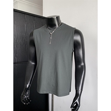 2026夏季新款港风纯棉230g无袖背心T恤男DT6298特P14建议零售价38，男装背心/马甲，电商A001