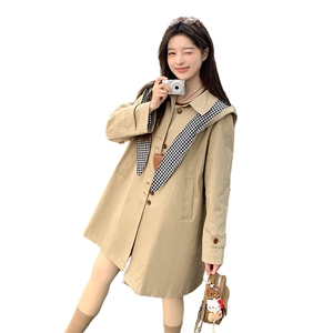 2025早春兔耳朵时尚减龄风衣2C291-P185-K269图片