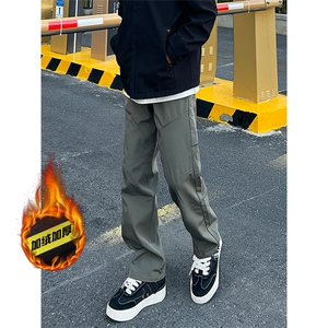 鸟家同款！加绒加厚男士大码冲锋裤宽松休闲裤K81-特批45-控78