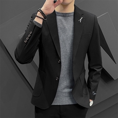 23春季新款男商务修身青少年西服时尚休闲单西外套A5201P160，男装西服，电商A355（原A415）