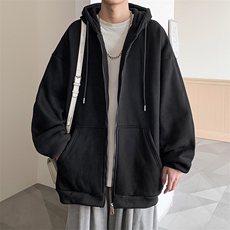 5W+库存常规款连帽卫衣开衫拉链插兜宽松外套23XW99501特P35，女装短外套，电商A042