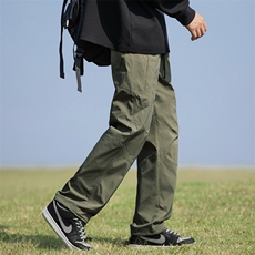 户外机能工装裤男潮牌直筒休闲裤子登山运动宽松长裤K3503特P50，男装休闲裤，星座309（原A406）