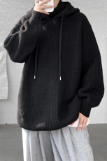 8XL-M特大码毛衫高质量连帽套头宽松毛衣情侣针织衫外套MY1210P75，男装针织衫/毛衣，电商D206-1