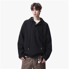 连帽卫衣男春季新款港风宽松华夫格大码长袖套头上衣CH59-P38，男装卫衣，星座214-3