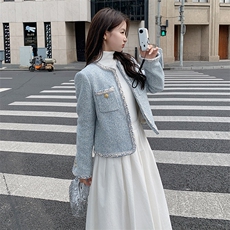 秋冬轻奢新中式法式复古外套短外套小香风小众上衣气质网红时尚，女装短外套，浙宝305