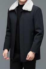 GBN61088冬季新款男士金貂绒外套短款翻领夹克仿貂绒男装P400，男装皮衣，电商B360