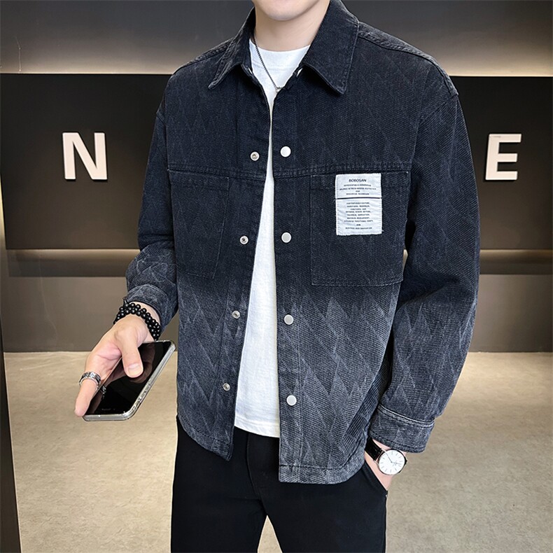 秋季新款衬衫式牛仔夹克外套男B321-2526-P115,男装衬衫,电商B321-1