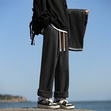 加绒加厚百搭宽松牛仔裤潮流休闲长裤JRK830-特批-47，男装休闲裤，星座718-1