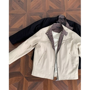 棒球服外套男春秋日系复古休闲工装宽松上衣飞行员夹克W6794-P89图片