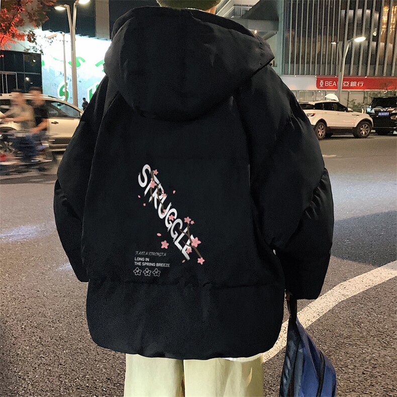 MB22-P90面包服男短款棉衣男宽松加厚保暖棉袄外套男图片