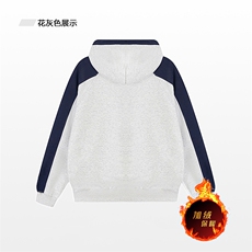 抖音得物供货提供视频秋冬重磅美式宽松接拼连帽卫衣32156，男装卫衣，电商A486