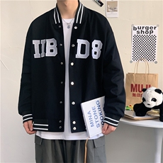 美式复古棒球服男潮牌宽松飞行员夹克春秋港风痞帅男装W1427-P48，男装夹克，星座512-2