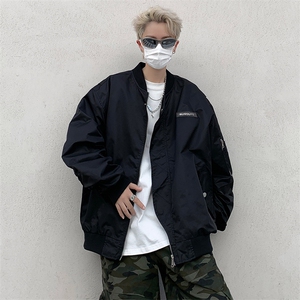 美式复古高街工装飞行员棒球服外套男ins潮牌宽松夹克 JK866图片