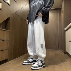 控价69潮流韩版纯色束简约脚休闲裤宽松大码长裤K80022P-35，男装休闲裤，电商A128