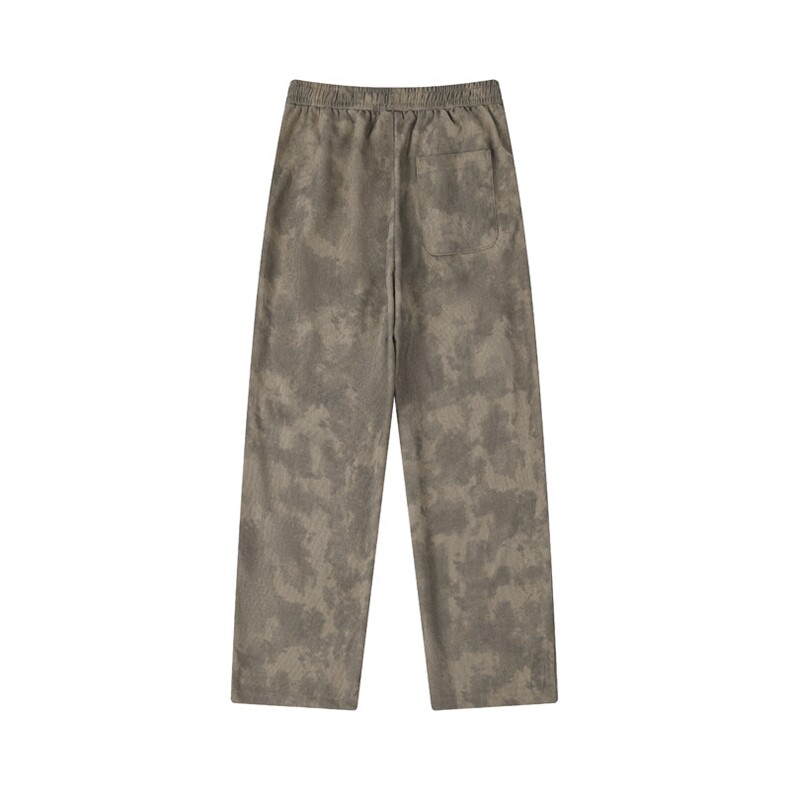 美式复古扎染裤子男春秋款宽松垂感阔腿裤直筒运动卫裤K7906-P38,男装休闲裤,星座505-3