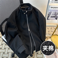 美式复古立呢料领夹克男秋季潮牌高级感宽松休闲ocersize，男装夹克，星座505-2（原电商A260-1)