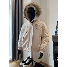 毛领派克服棉衣冬季情侣保暖棉服外套XZ514-2-MY006-P118，男装棉衣，星座514-2(原B239)