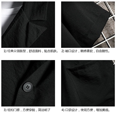 A119-P50七分袖西装男大码宽松五分袖小西服网格挂拍，男装西服，电商A040A