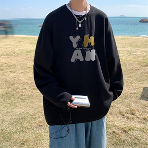 抖音供货、秋季现货舒适棉宽松重磅长袖T恤 D223A-CT2316-特P28图片