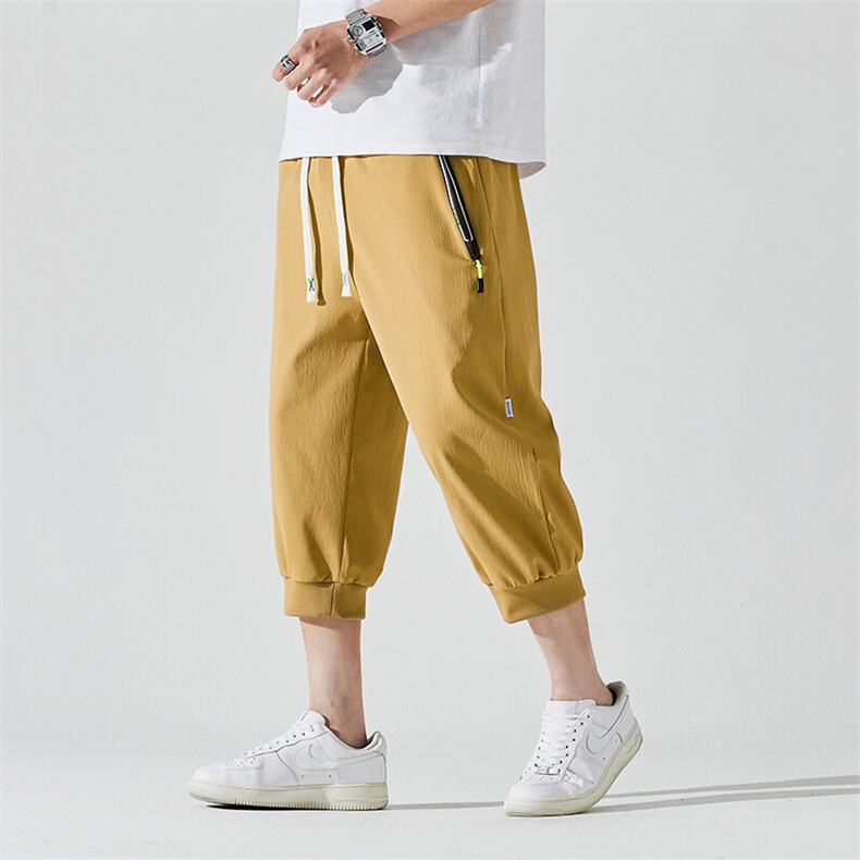 2025夏季新款男士七分裤时尚休闲马裤潮流男裤子KZ1070-P28,男装休闲裤,星座217-4
