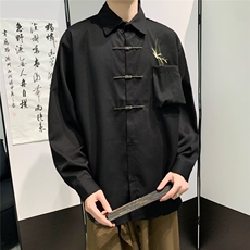 男士长袖春季2024新款刺绣风衬衫QCS01P42，男装衬衫，星座1116-2