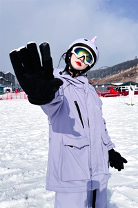 2025春季日常防水拉链魔术贴滑雪服男反光条大码夹克外套M69-P170图片