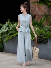 2026夏季新款苎麻马甲套装，简约时尚，不挑身材，穿着高级感，女装套装/套裙，米莱