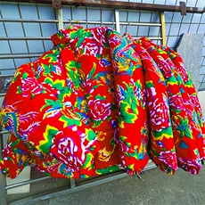 MY203男女休闲风东北大花加厚保暖防寒棉衣外套棉服棉袄团队，男装棉衣，星座115A(原星座507）