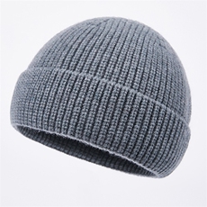 纯羊毛帽子秋冬季保暖韩版百搭针织包头男帽BBM55017-P33，帽子，钱塘6003（原4033）