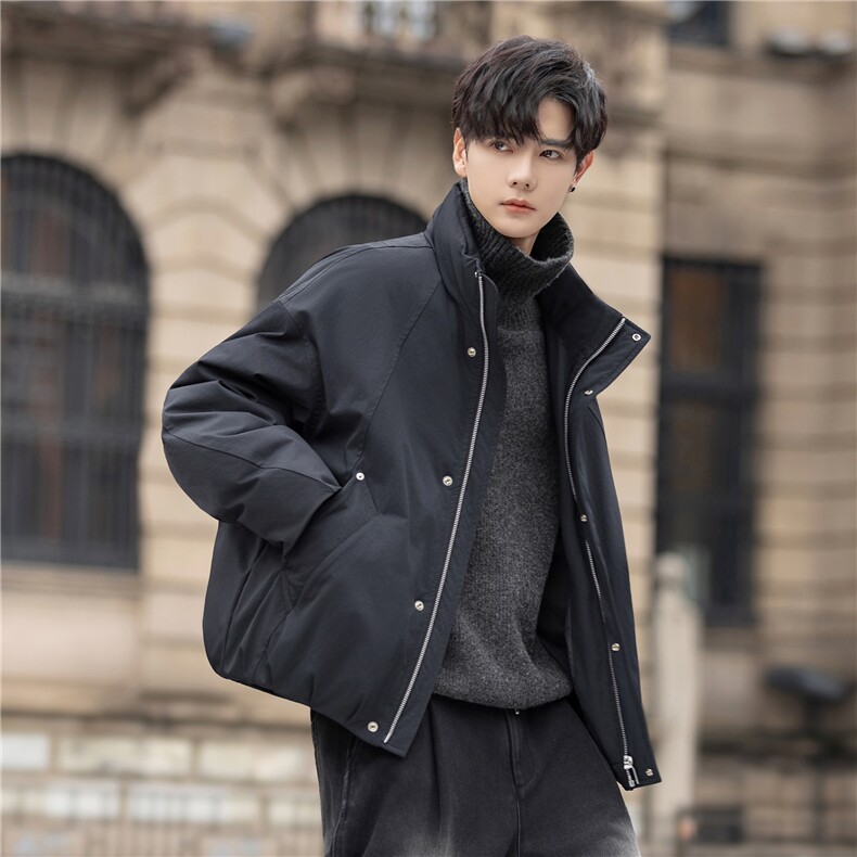 设计师款羽绒服夹克男冬装新款极简风防寒羽绒外套2599-P350控668,男装夹克,电商A355（原A415）