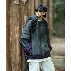 夏季美式轻薄透气连帽防晒衣复古潮牌小众防晒服外套男 W7425-P40图片