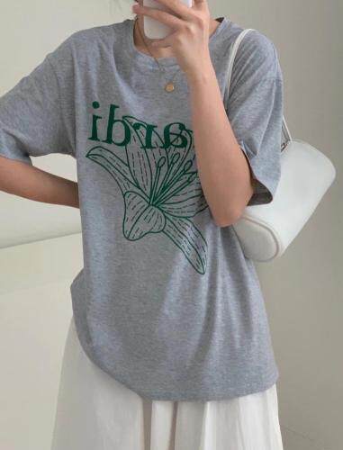 夏季新款：新款简韩T恤，女装T恤，嫒可儿