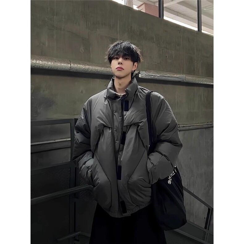 网图高街棉衣加厚面包服解构连帽立领棉服外套A025-TY12530-P95,男装棉衣,电商A025