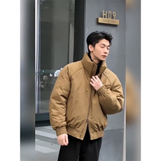 现货美式高街休闲棉衣夹克三防立领纯色户外工装加厚棉服外套，男装夹克，电商A486