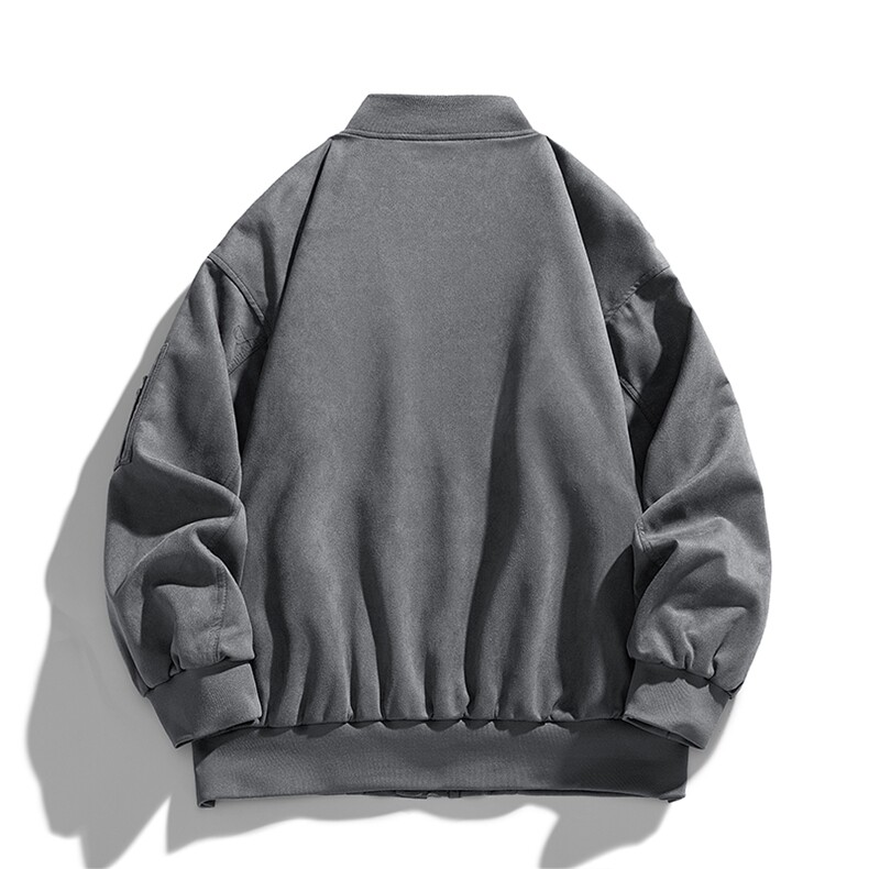 白底图新款麂皮绒飞行夹克男春秋美式复古工装618A-WT1019-P70,男装夹克,星座914-4