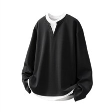 假两件华棉卫衣大码M-5XL表面棉底部聚酯纤维WY77961P48，男装卫衣，星座227-7