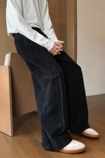 垂感直筒休闲裤男宽松长裤秋季灰色西装裤韩版百搭西裤-K9023-P68，男装西服套装，电商B289-1