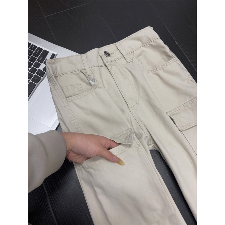 B221美式ins高街洗褪多口袋工装休闲牛仔裤LK26646-特P60控108,男装牛仔裤,电商B221