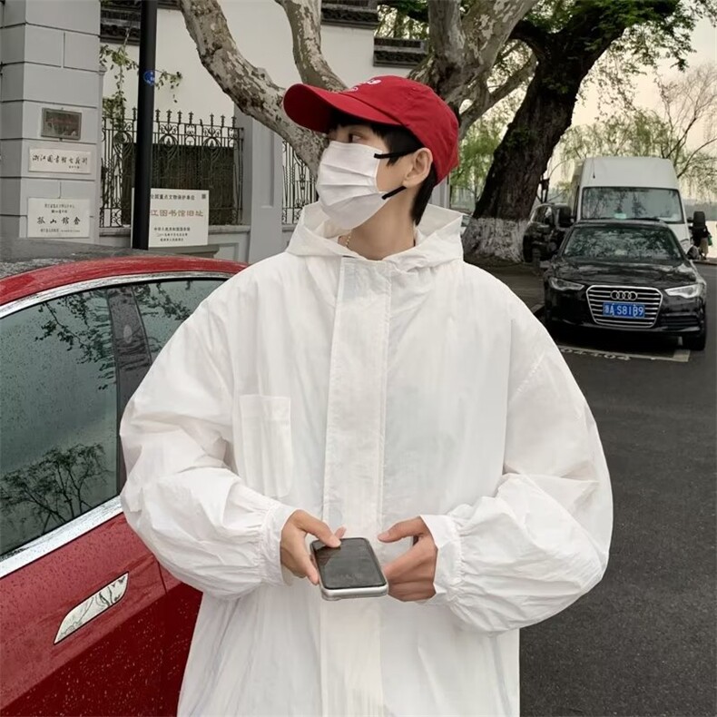 防晒衣男超薄透气夏季外套潮流学生宽松帅气情侣夹克衫F881-P38,男装防晒衣,星座1109-3