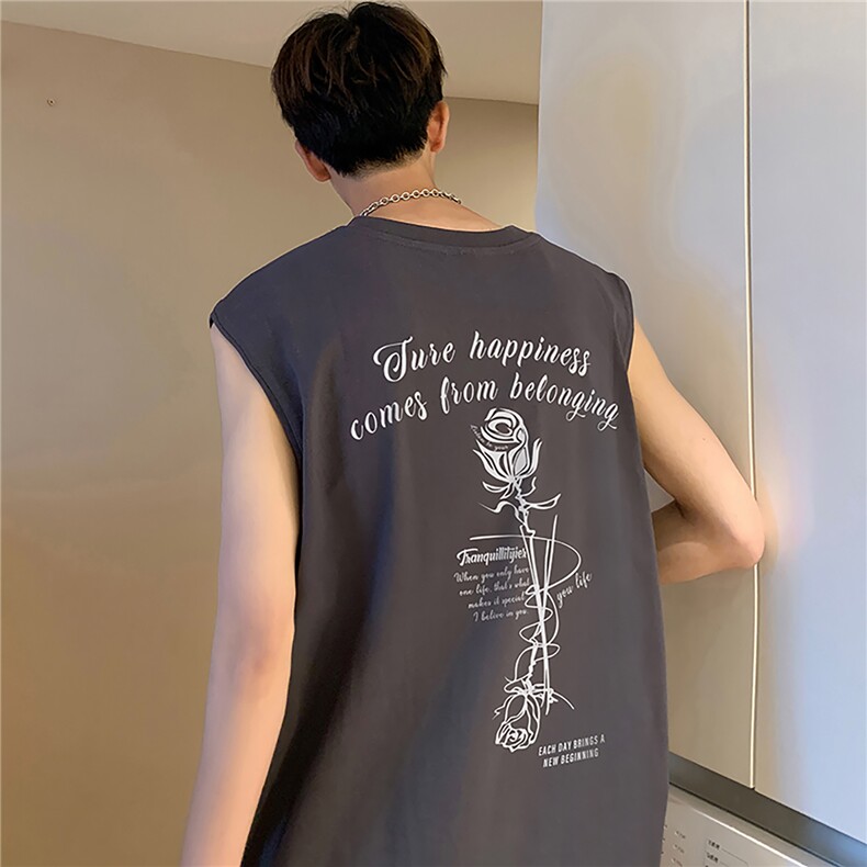 藏青色欧美潮牌hiphop短袖t恤男夏宽松重磅美式教科书藏蓝7七分袖，男装背心/马甲，星座610B-1