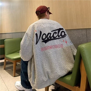 外套男生春秋冬原宿风痞帅休闲棉衣潮流棒球服CC018-P65图片