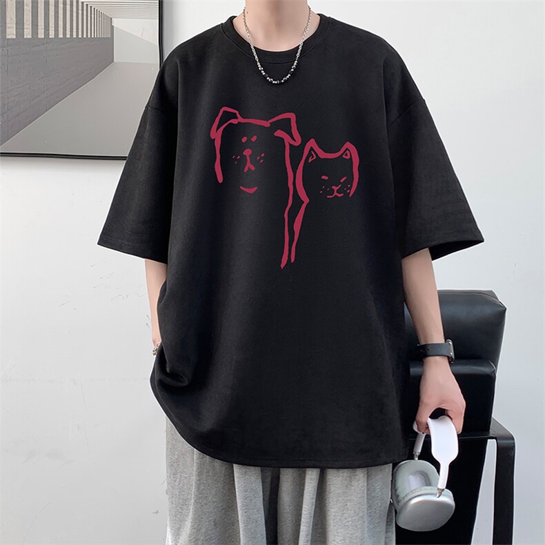 麂皮绒短袖t恤男大码半袖男大皂风JD82378-P25,男装T恤,电商A040
